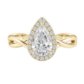 Braid - Pear - Yellow Gold - Plain