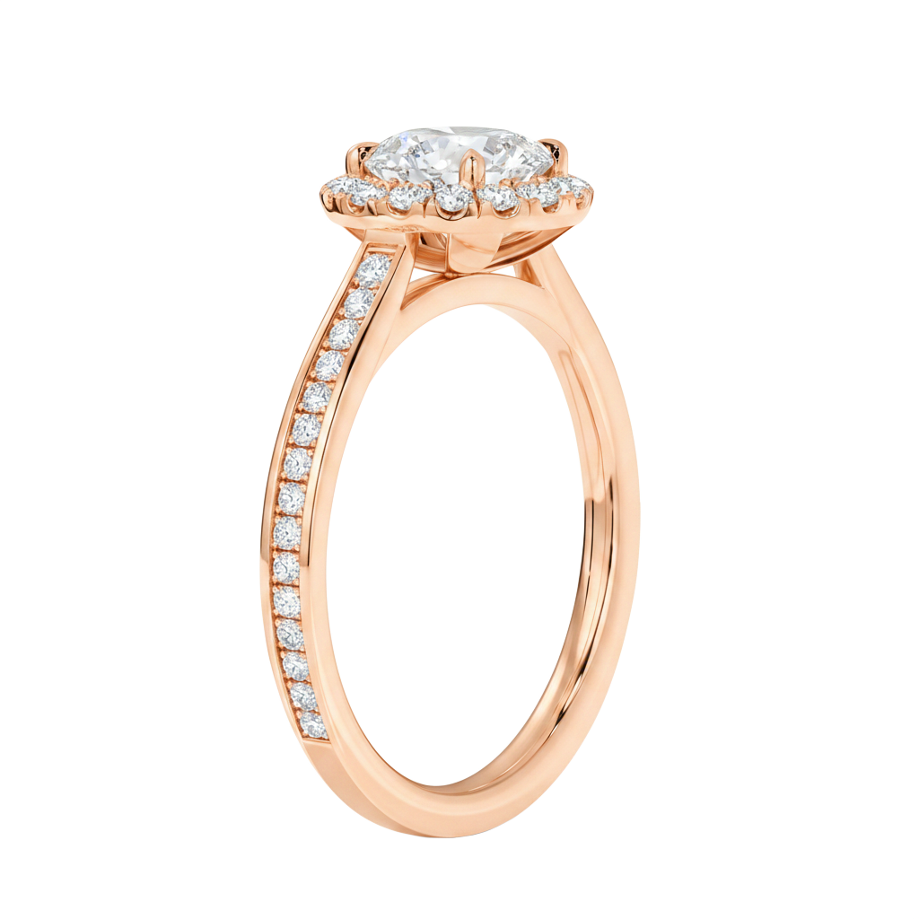 Cordelia - Round - Rose Gold - Channel