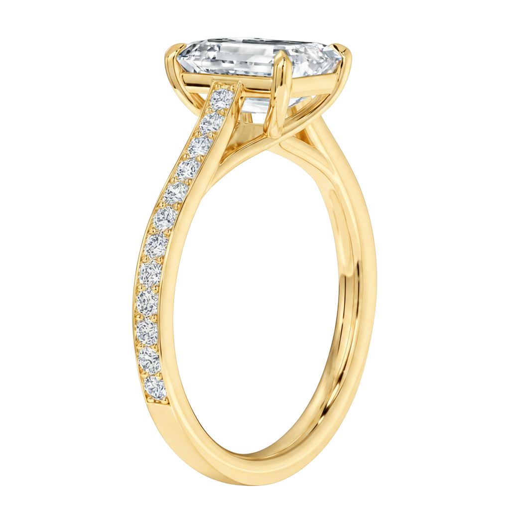 Basilica - Radiant - Yellow Gold - Pavé