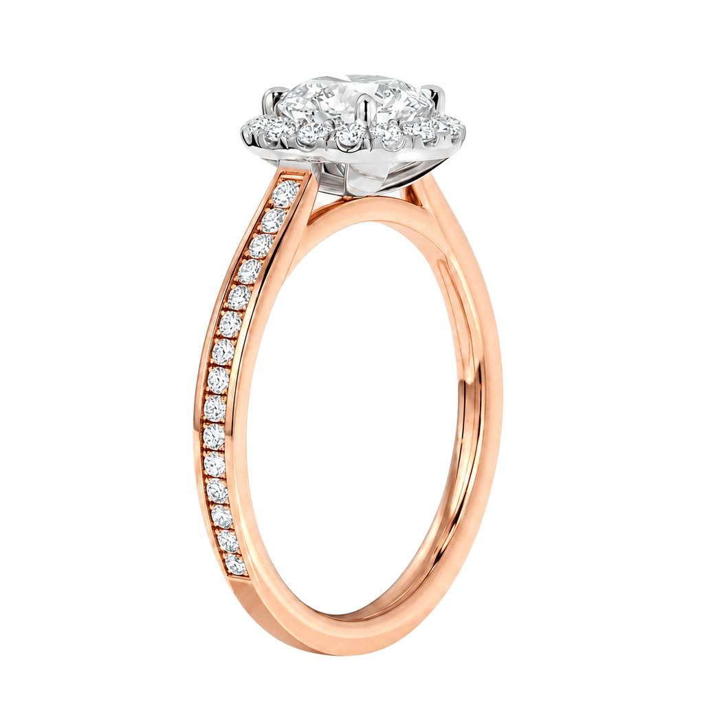 Cordelia - Heart - Rose / White Tone - Channel