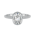 Bailey - Cushion - Platinum - Pavé