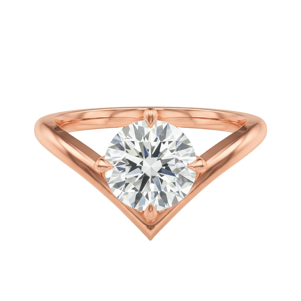 Blaire - Round - Rose Gold - Plain