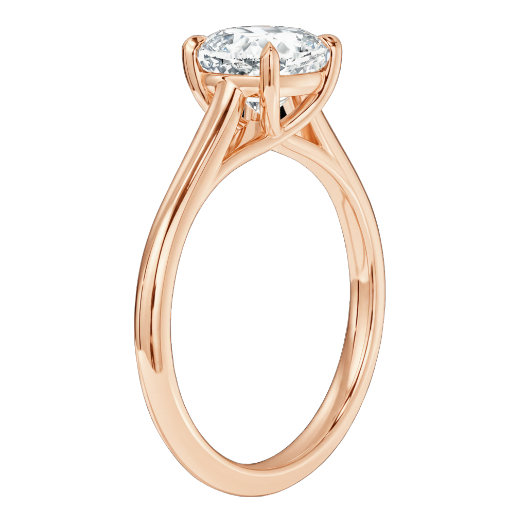 Basilica - Marquise - Rose Gold - Plain
