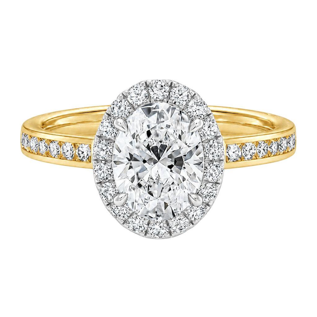 Cordelia - Oval - Yellow / White Tone - Channel