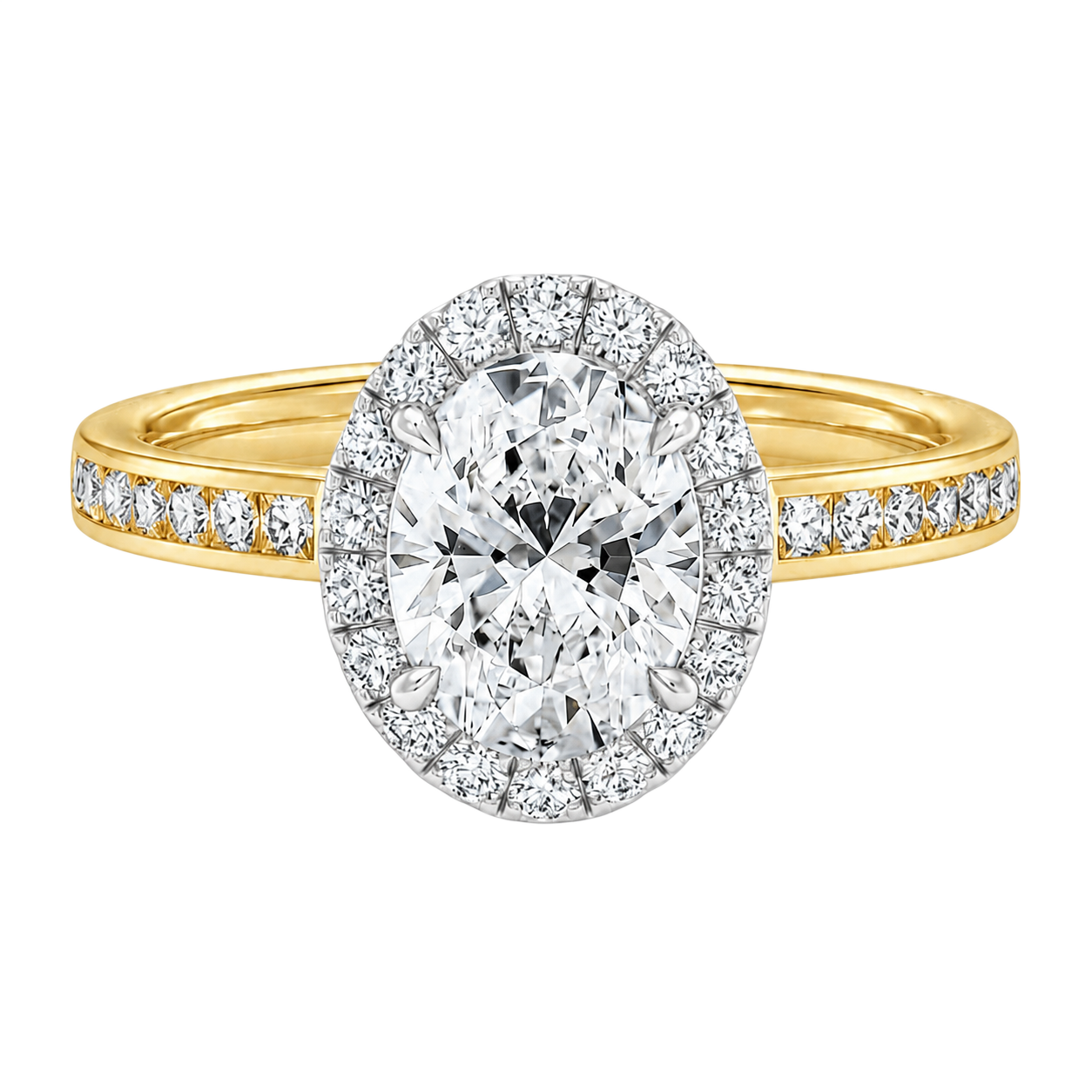 Cordelia - Oval - Yellow / White Tone - Channel