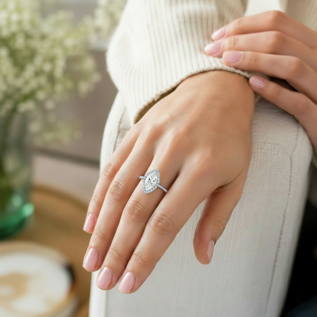 Cordelia - Marquise - Rose / White Tone - Channel
