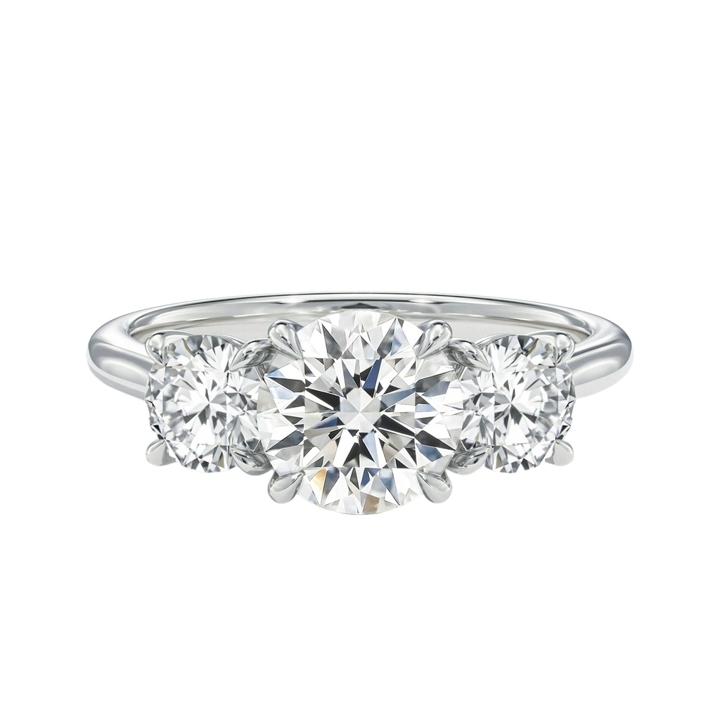 Elysium - Round - White Gold - Plain
