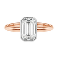 Bailey - Emerald - Rose/White Tone - Plain