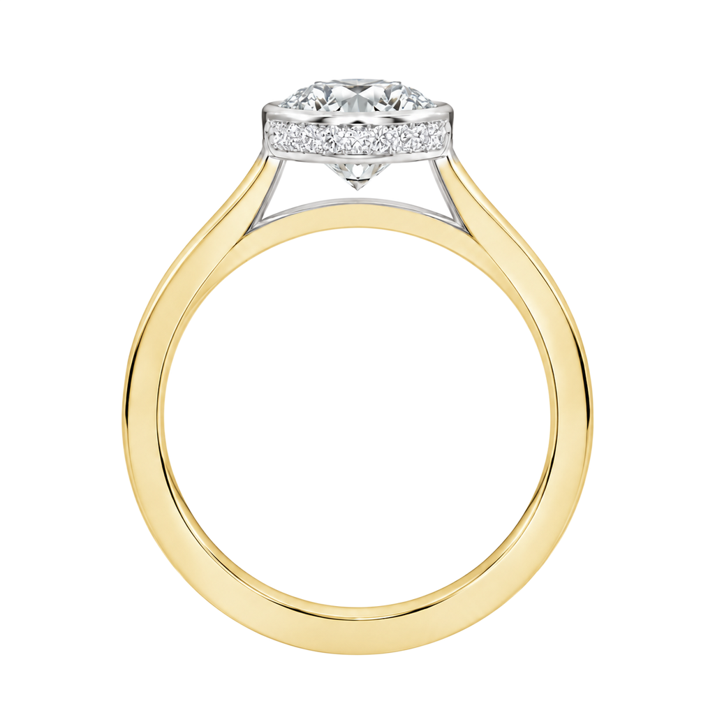 Solenne - Asscher - Yellow/White Tone - Channel