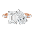Duo - Emerald - Rose/White Tone - Pavé