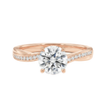 Wreath - Round - Rose Gold - Channel