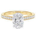 Talia - Oval - Yellow/White Tone - Pavé