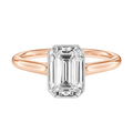 Solenne - Emerald - Rose/White Tone - Plain