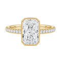 Bailey - Radiant - Yellow Gold - Pavé