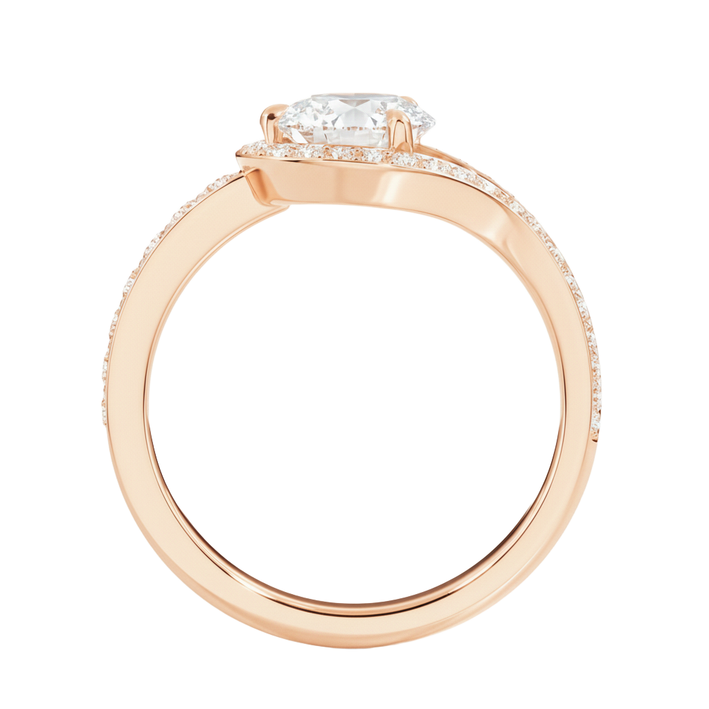 Orbit - Round - Rose Gold - Channel