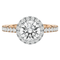 Cordelia - Round - Rose / White Tone - Pavé