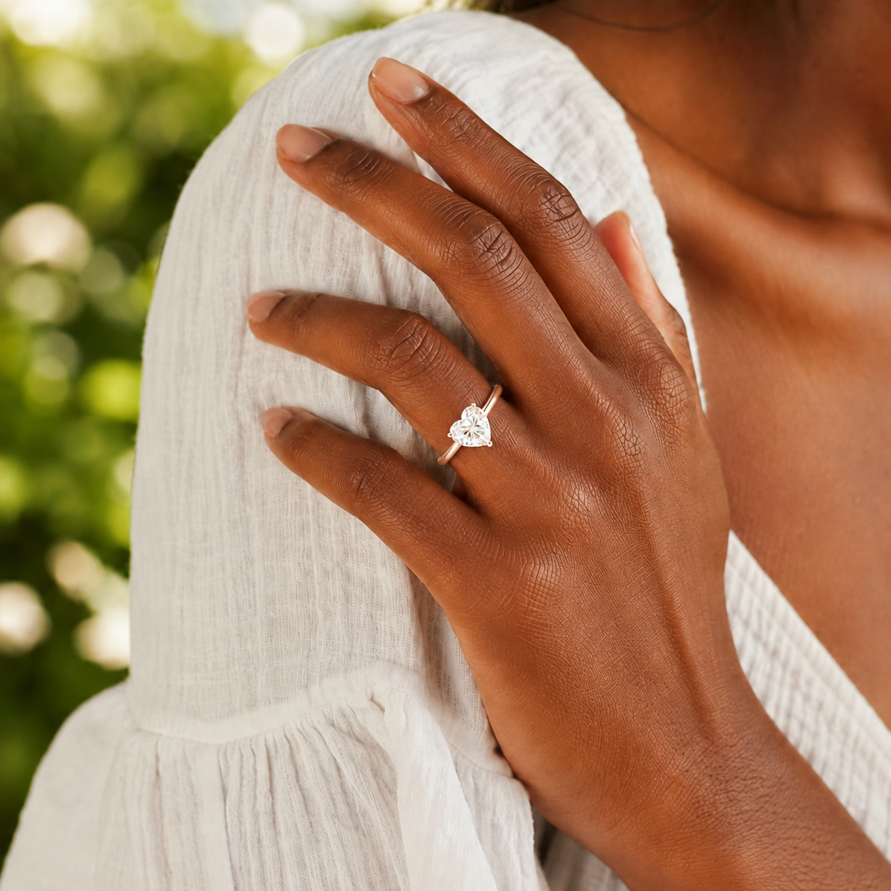 Basilica - Heart - Rose/White Tone - Plain
