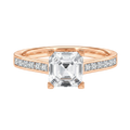 Basilica - Asscher - Rose Gold - Channel