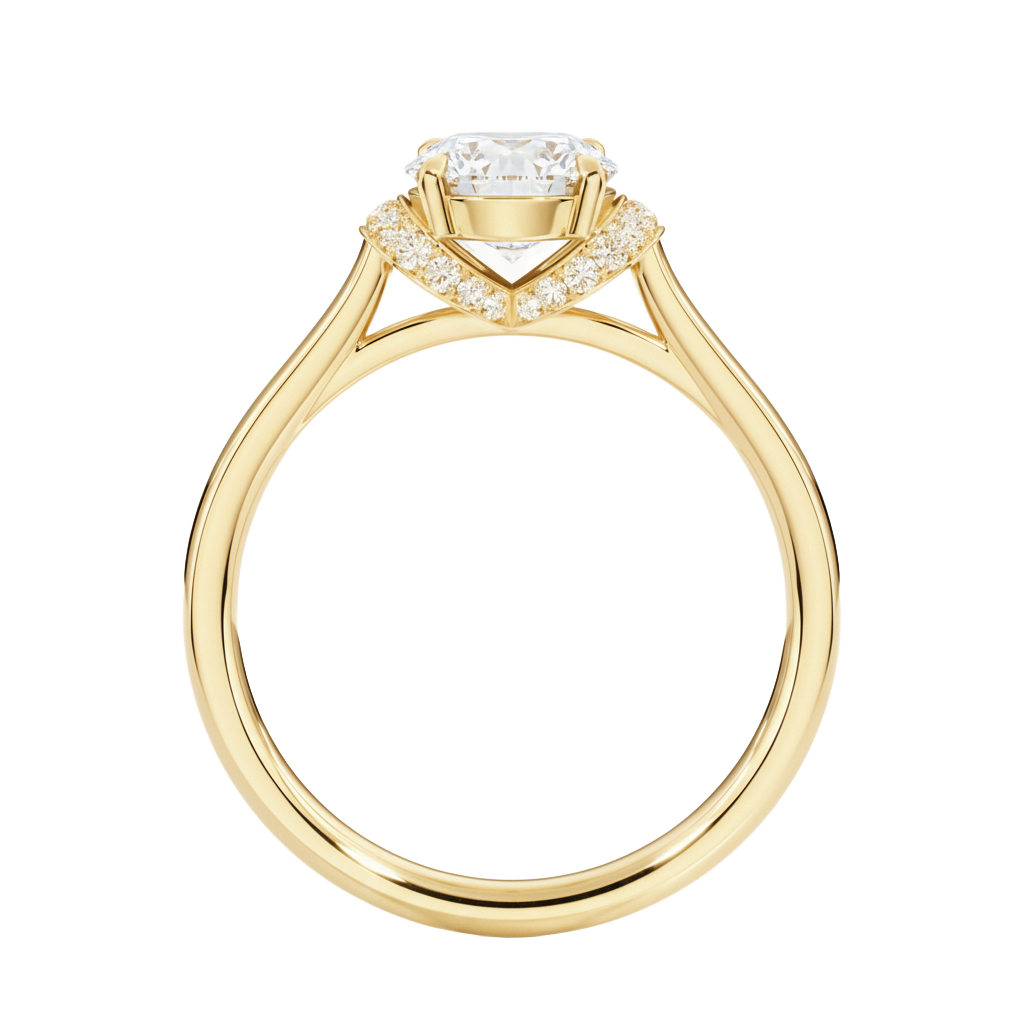 Ellipse - Round - Yellow Gold - Plain
