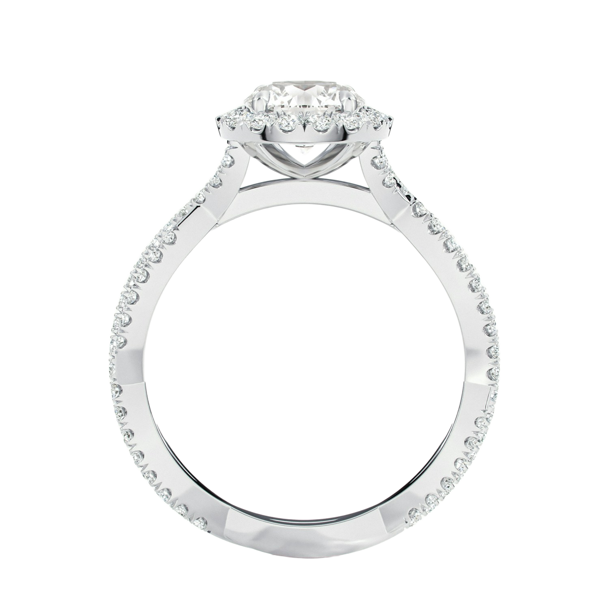 Braid - Radiant - White Gold - Pavé