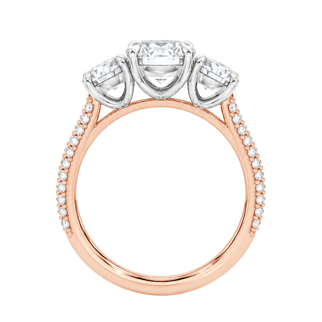 Elysium - Emerald - Rose/White Tone - Pavé