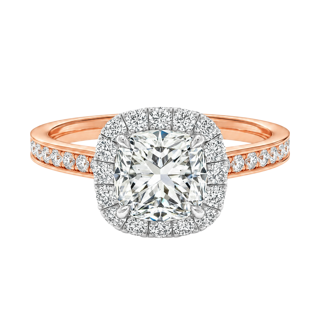Cordelia - Cushion - Rose / White Tone - Channel