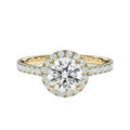 Cordelia - Round - Yellow Gold - Pavé