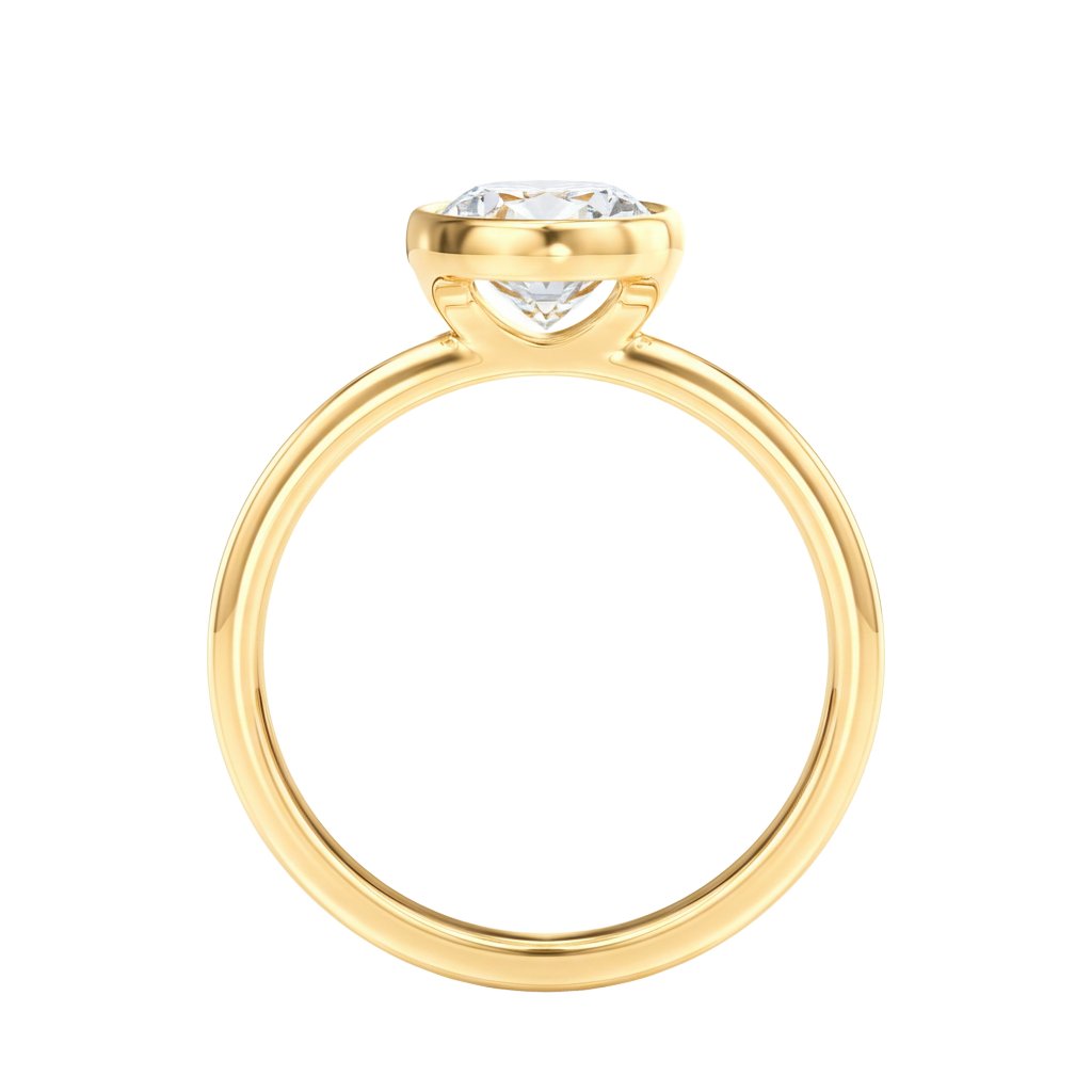 Bailey - Radiant - Yellow Gold - Plain