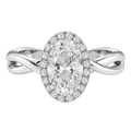 Braid - Oval - White Gold - Plain
