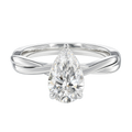 Wreath - Pear - Platinum - Plain
