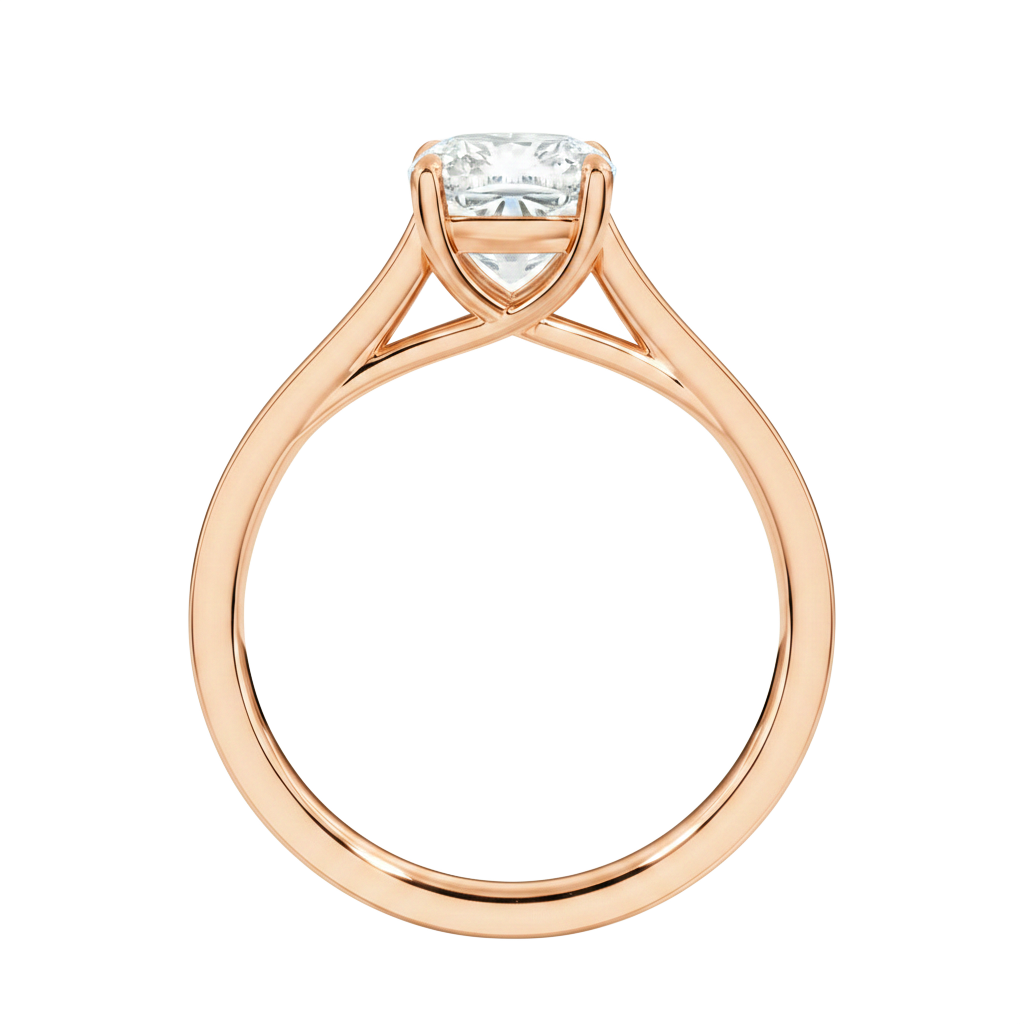 Basilica - Cushion - Rose Gold - Channel