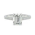 Basilica - Emerald - White Gold - Pavé