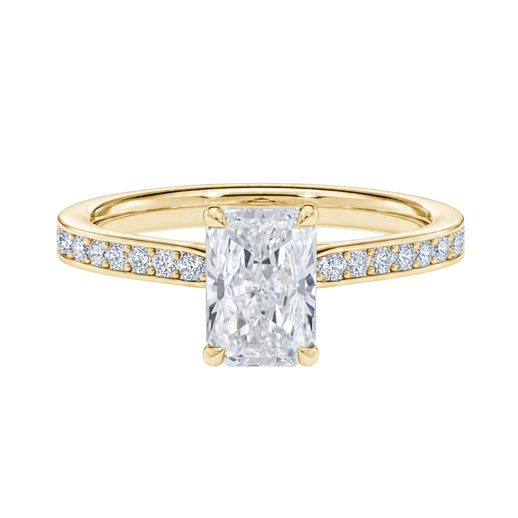 Talia - Radiant - Yellow Gold - Channel