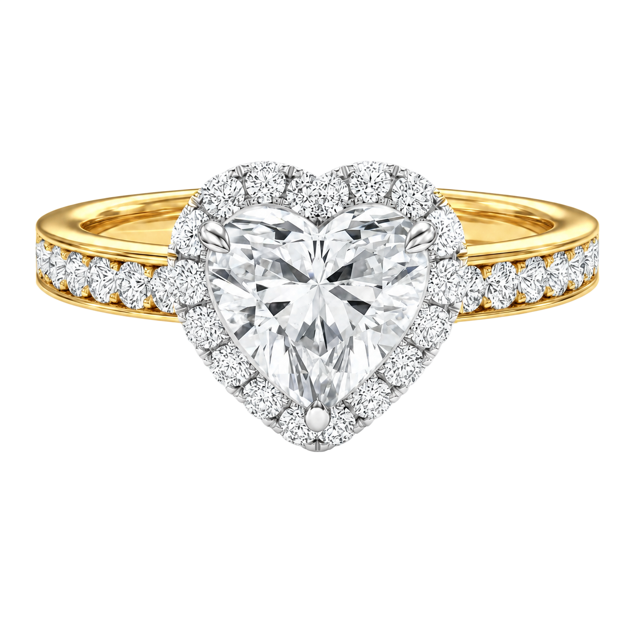 Cordelia - Heart - Yellow / White Tone - Channel