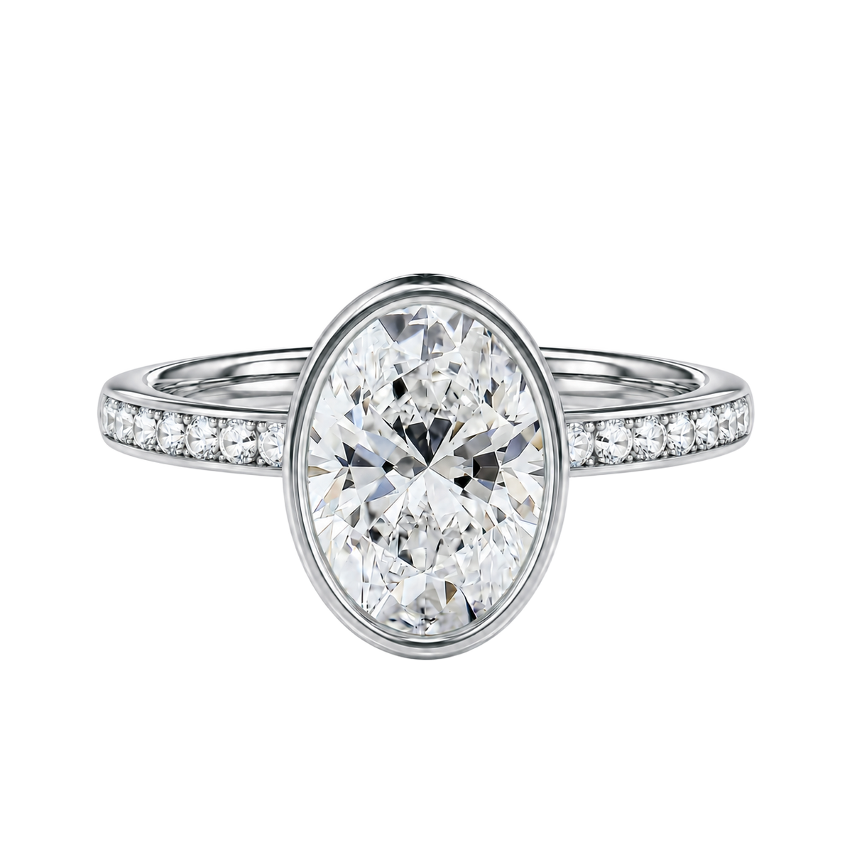 Bailey - Oval - Platinum - Channel