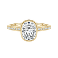 Bailey - Cushion - Yellow Gold - Channel
