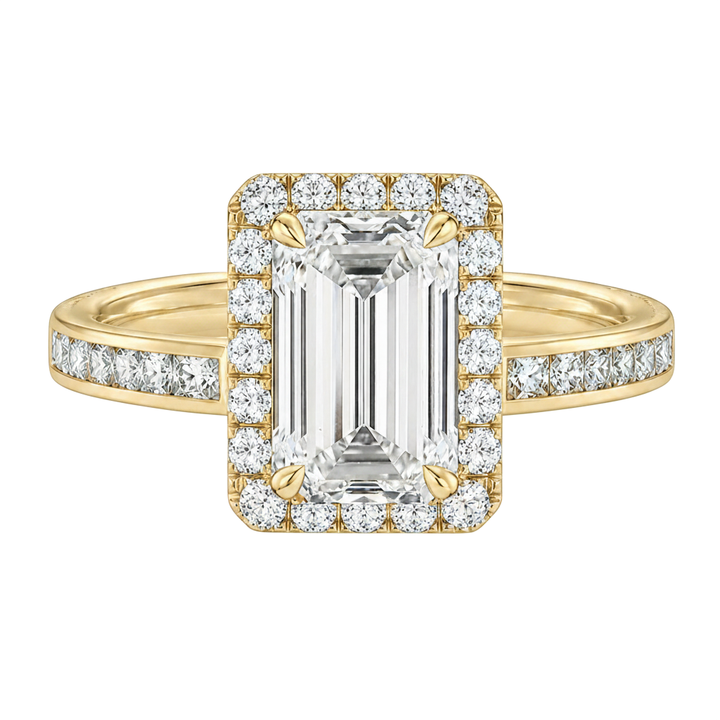 Cordelia - Emerald - Yellow Gold - Channel