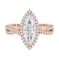 Braid - Marquise - Rose Gold - Channel