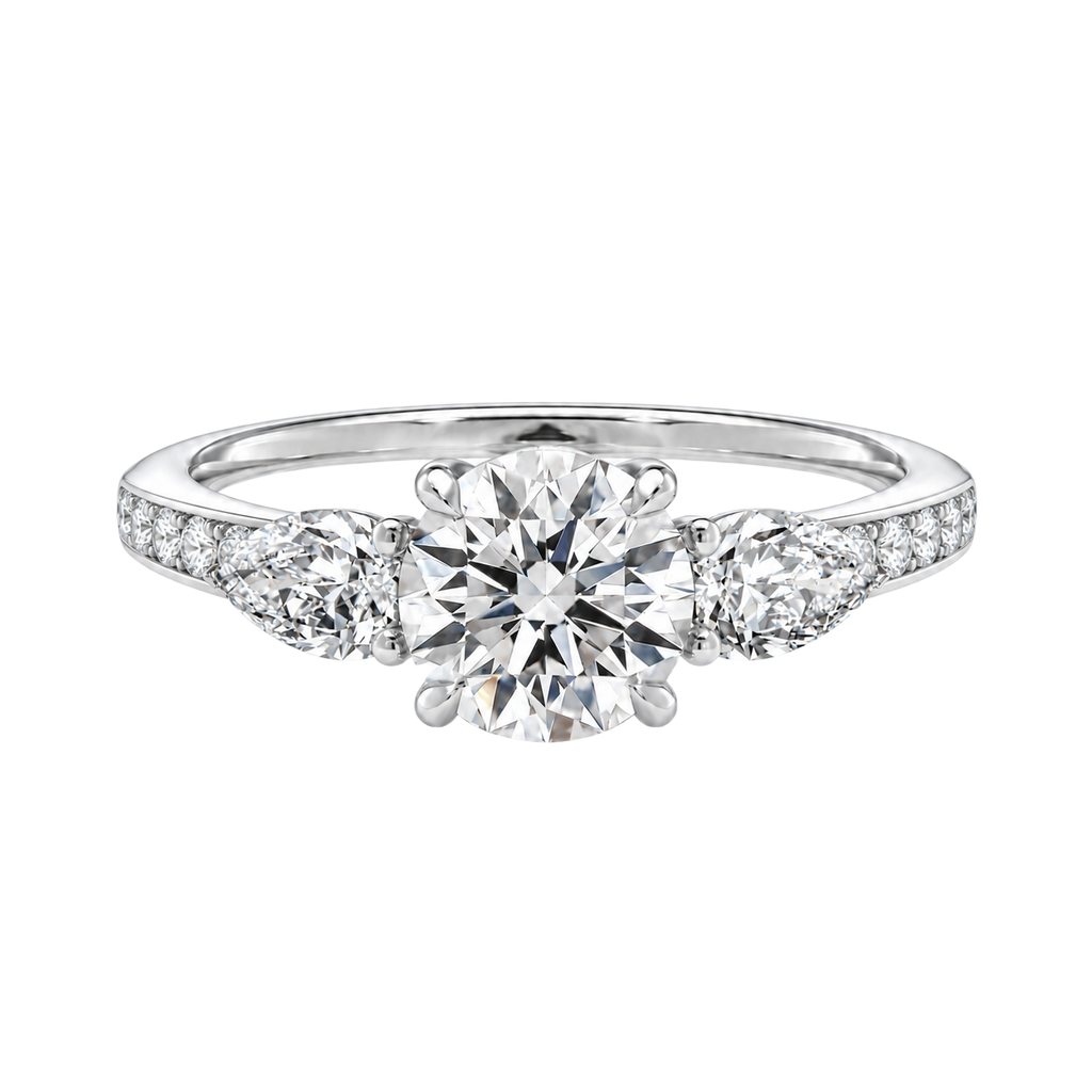 Halcyon - Round - White Gold - Channel