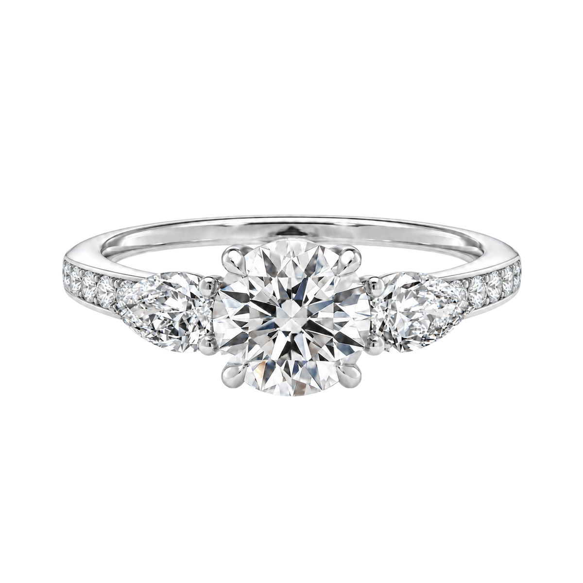 Halcyon - Round - White Gold - Channel