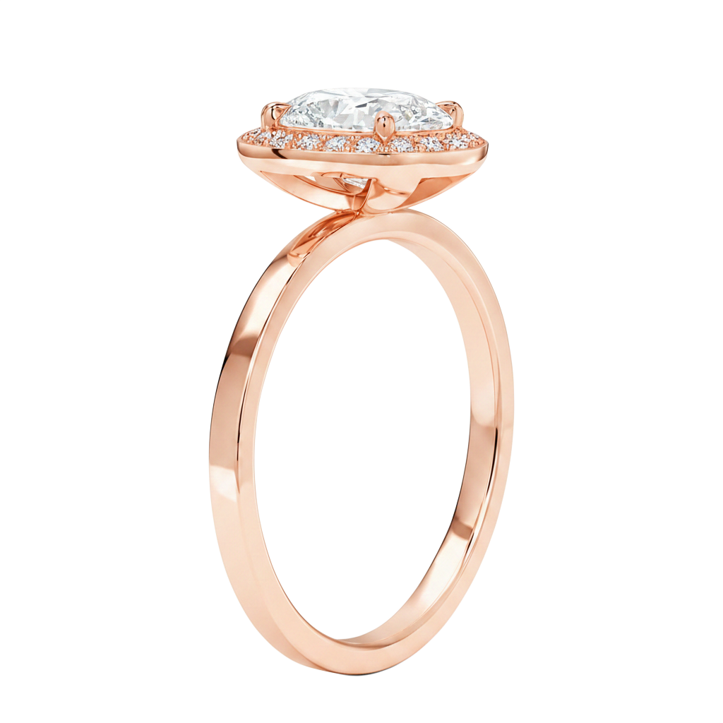 Deneuve - Cushion - Rose Gold - Plain