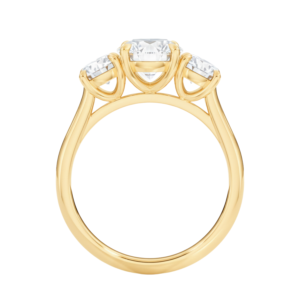 Elysium - Round - Yellow Gold - Plain