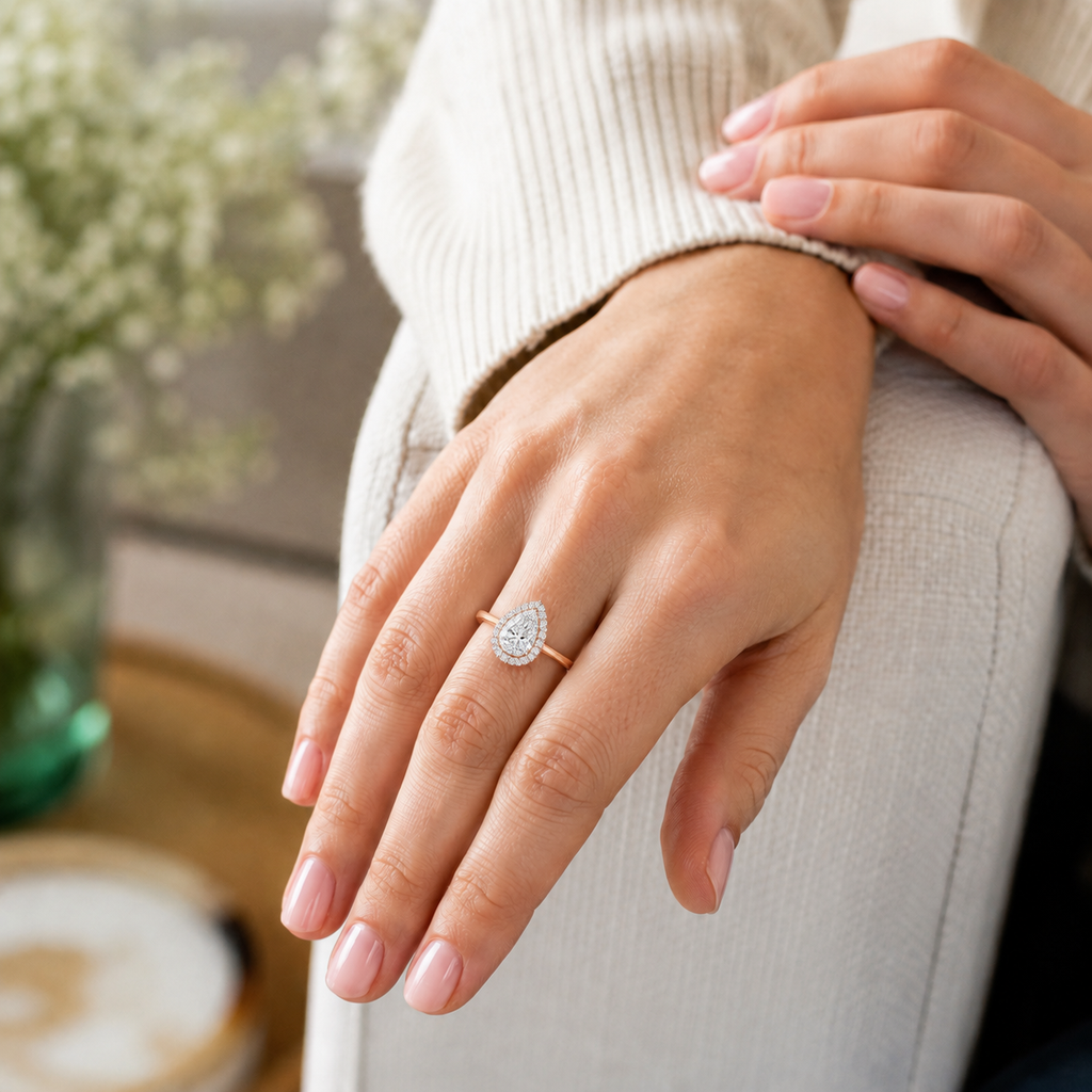 Cordelia - Pear - Rose / White Tone - Plain