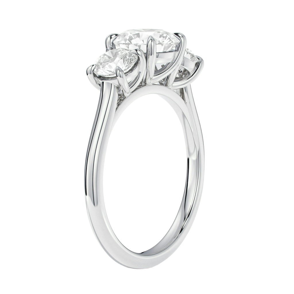 Elysium - Emerald - White Gold - Plain
