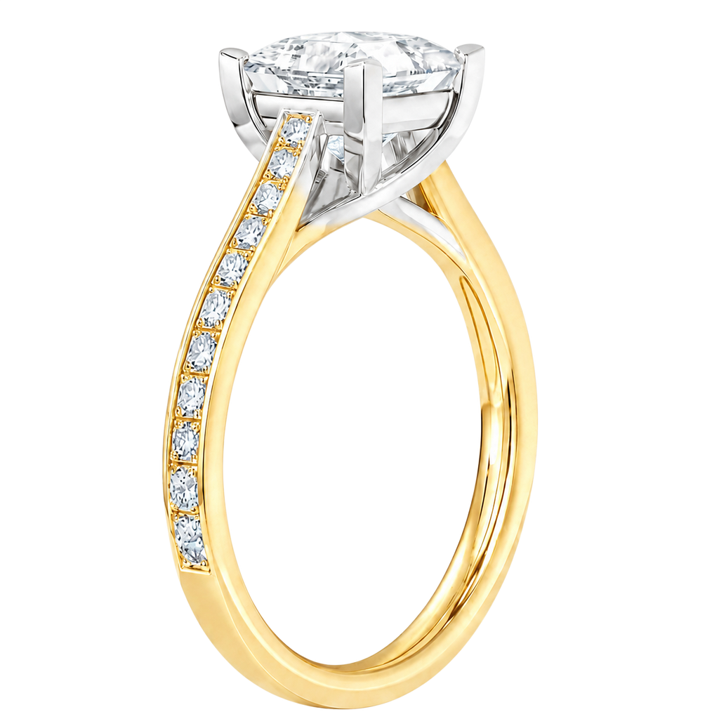 Basilica - Asscher - Yellow/White Tone - Channel
