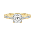 Basilica - Princess - Yellow Gold - Channel