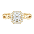Braid - Asscher - Yellow Gold - Plain