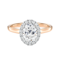 Cordelia - Oval - Rose / White Tone - Plain