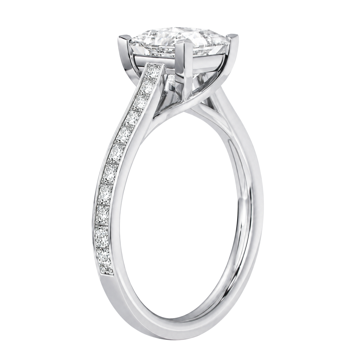 Basilica - Asscher - Platinum - Channel