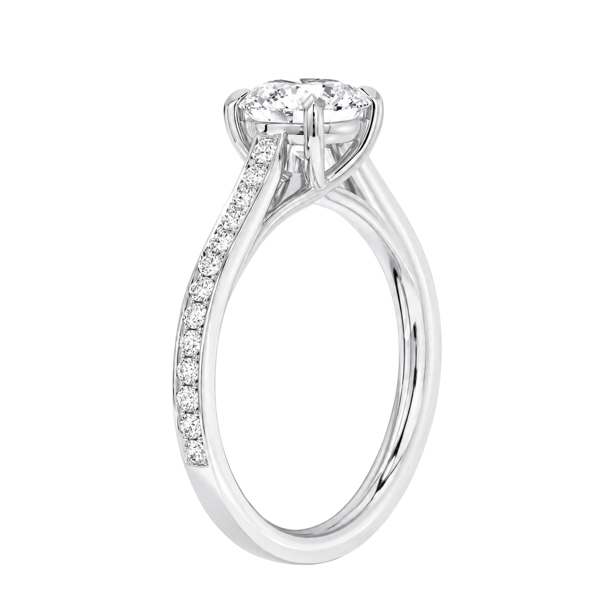 Basilica - Pear - Platinum - Pavé